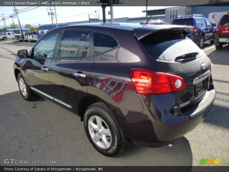 Black Amethyst / Black 2013 Nissan Rogue S AWD