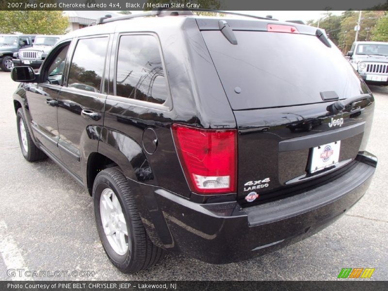 Black / Medium Slate Gray 2007 Jeep Grand Cherokee Laredo 4x4