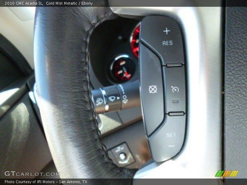 Gold Mist Metallic / Ebony 2010 GMC Acadia SL