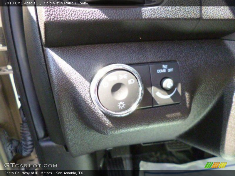 Gold Mist Metallic / Ebony 2010 GMC Acadia SL