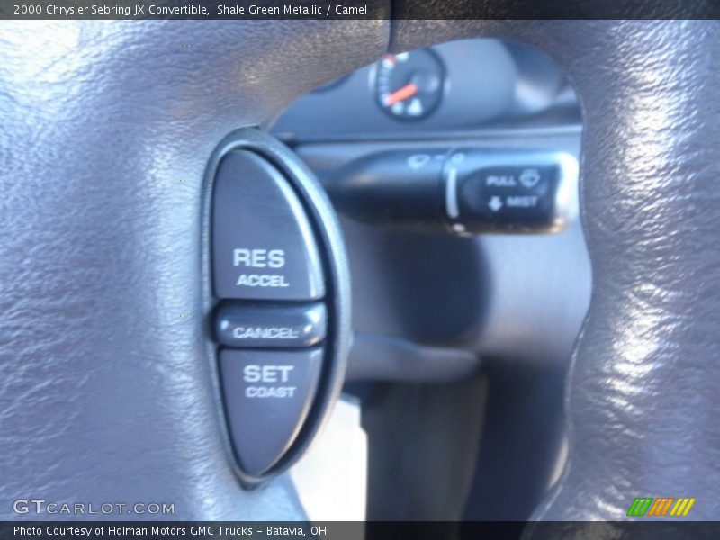 Shale Green Metallic / Camel 2000 Chrysler Sebring JX Convertible