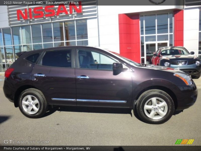 Black Amethyst / Black 2013 Nissan Rogue S AWD