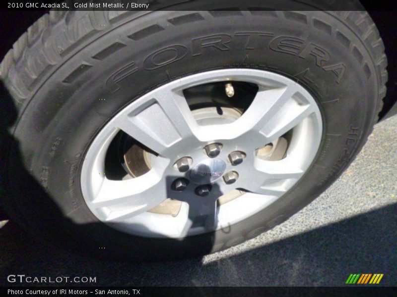 Gold Mist Metallic / Ebony 2010 GMC Acadia SL