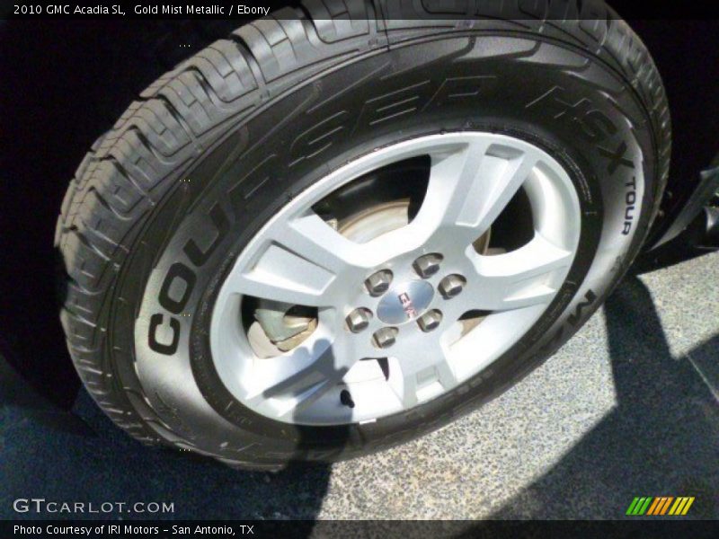 Gold Mist Metallic / Ebony 2010 GMC Acadia SL