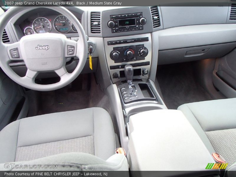 Black / Medium Slate Gray 2007 Jeep Grand Cherokee Laredo 4x4