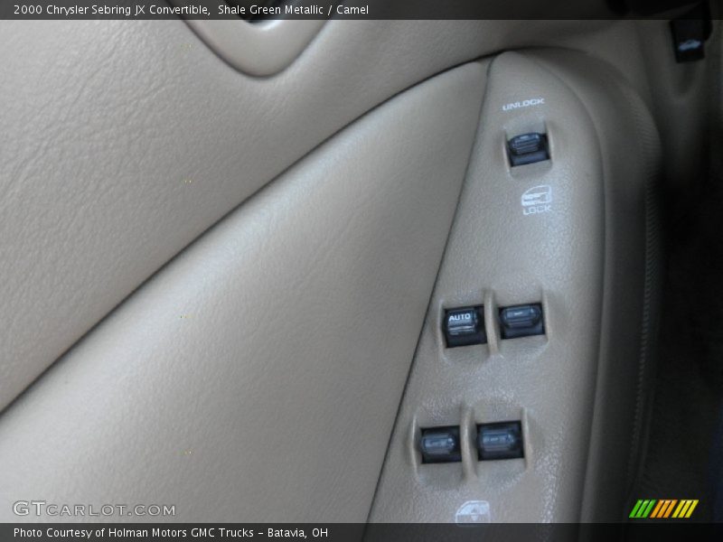 Shale Green Metallic / Camel 2000 Chrysler Sebring JX Convertible