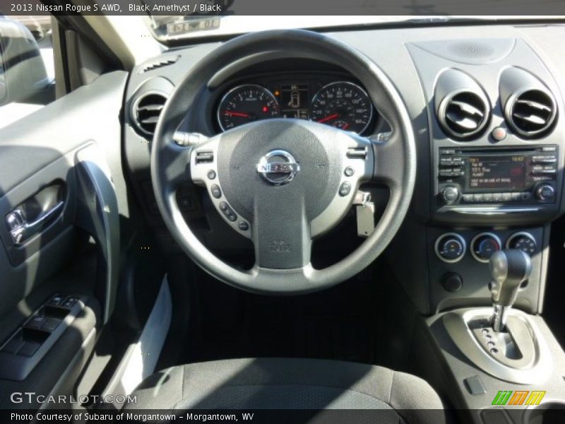 Black Amethyst / Black 2013 Nissan Rogue S AWD