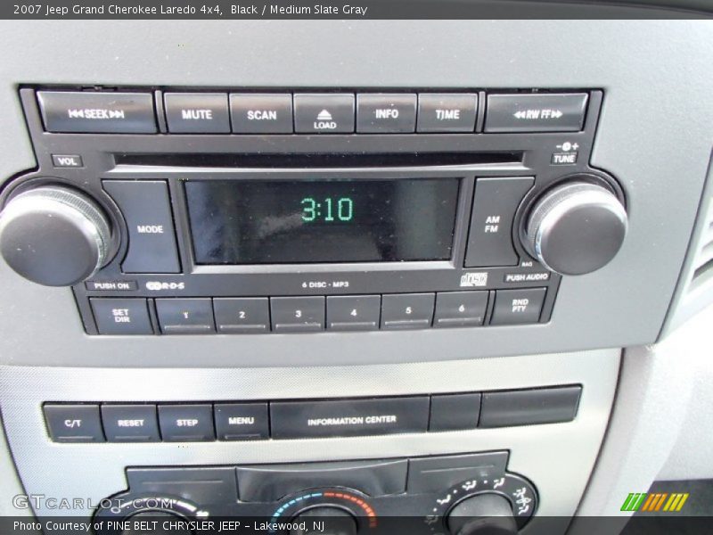 Black / Medium Slate Gray 2007 Jeep Grand Cherokee Laredo 4x4