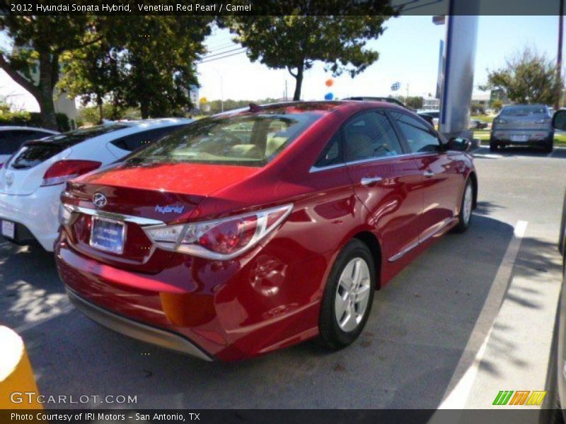 Venetian Red Pearl / Camel 2012 Hyundai Sonata Hybrid