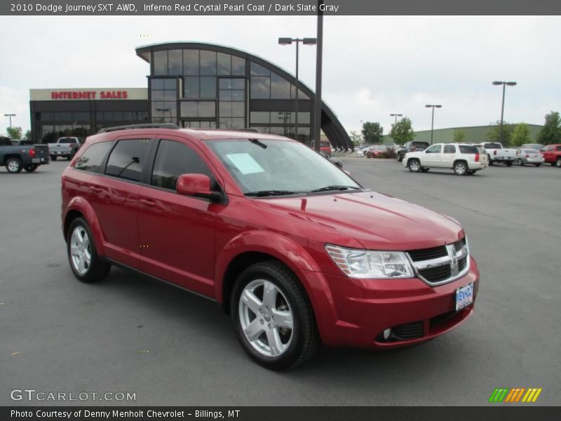 Inferno Red Crystal Pearl Coat / Dark Slate Gray 2010 Dodge Journey SXT AWD