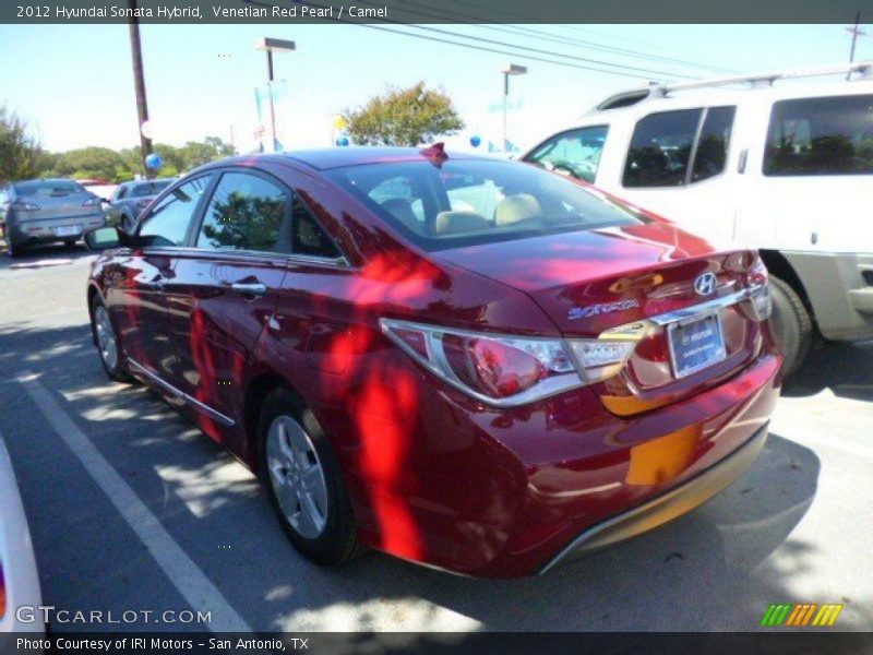 Venetian Red Pearl / Camel 2012 Hyundai Sonata Hybrid
