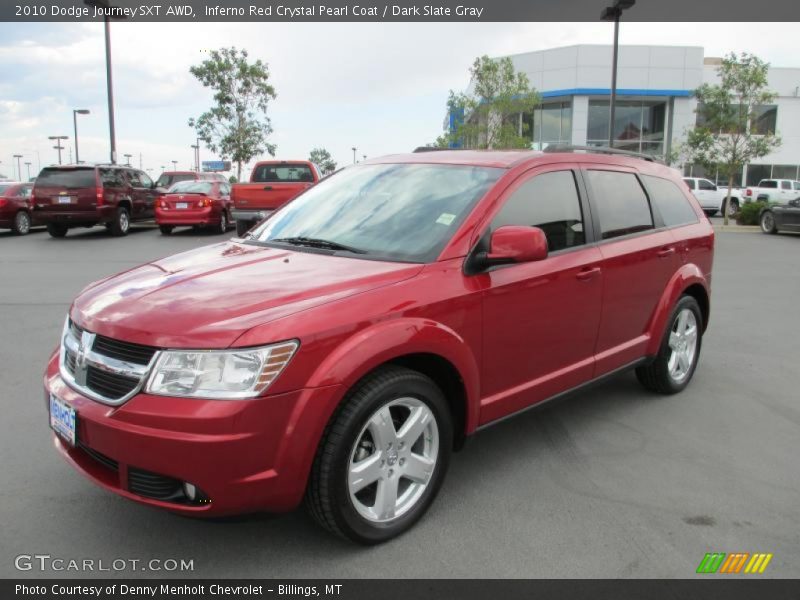 Inferno Red Crystal Pearl Coat / Dark Slate Gray 2010 Dodge Journey SXT AWD