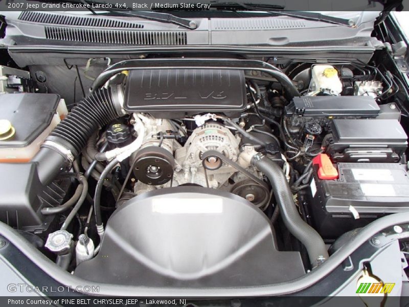 Black / Medium Slate Gray 2007 Jeep Grand Cherokee Laredo 4x4