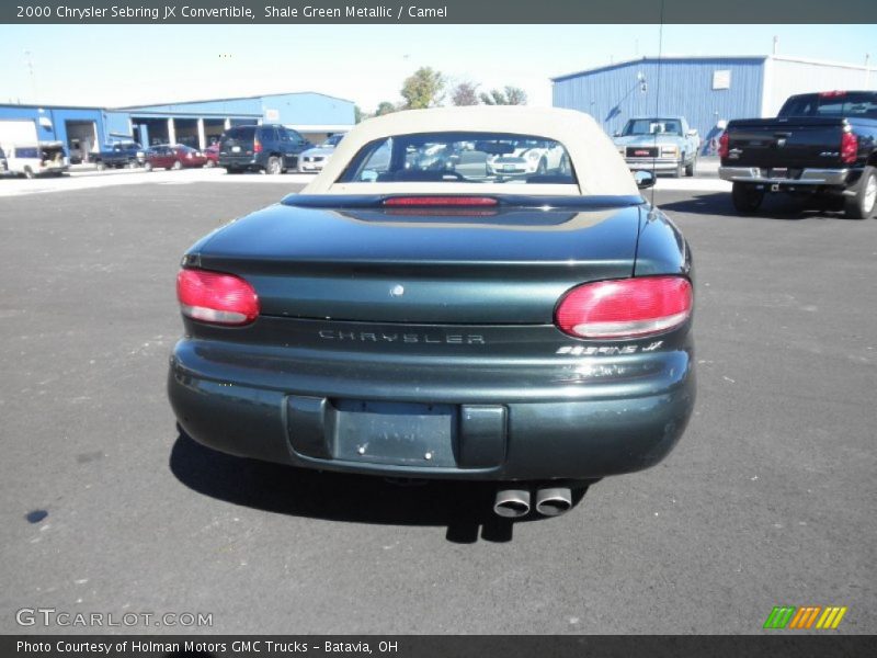 Shale Green Metallic / Camel 2000 Chrysler Sebring JX Convertible
