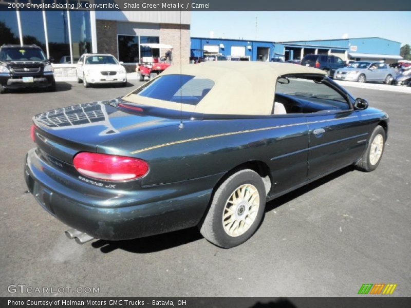 Shale Green Metallic / Camel 2000 Chrysler Sebring JX Convertible