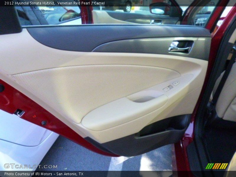 Venetian Red Pearl / Camel 2012 Hyundai Sonata Hybrid