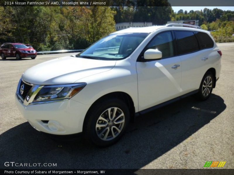 Moonlight White / Almond 2014 Nissan Pathfinder SV AWD