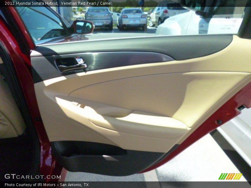 Venetian Red Pearl / Camel 2012 Hyundai Sonata Hybrid