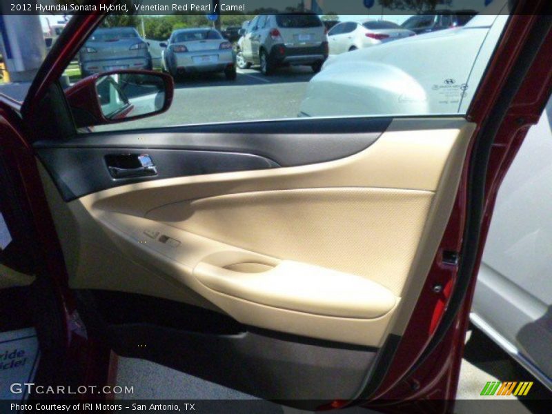 Venetian Red Pearl / Camel 2012 Hyundai Sonata Hybrid