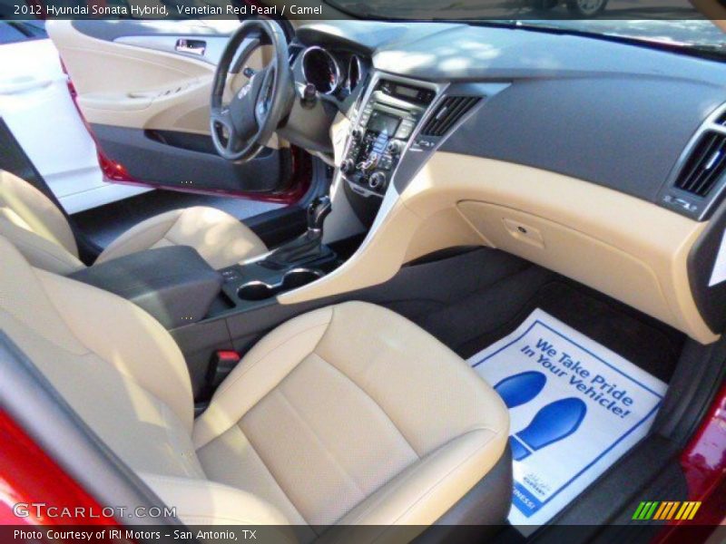 Venetian Red Pearl / Camel 2012 Hyundai Sonata Hybrid