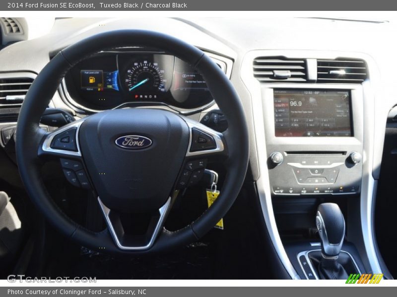 Tuxedo Black / Charcoal Black 2014 Ford Fusion SE EcoBoost