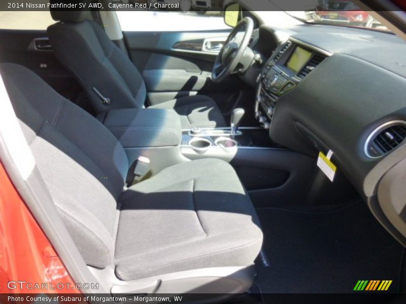 Cayenne Red / Charcoal 2014 Nissan Pathfinder SV AWD