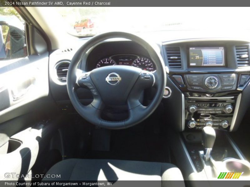 Cayenne Red / Charcoal 2014 Nissan Pathfinder SV AWD