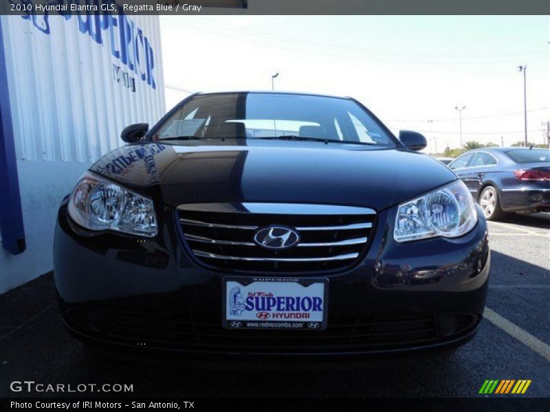 Regatta Blue / Gray 2010 Hyundai Elantra GLS