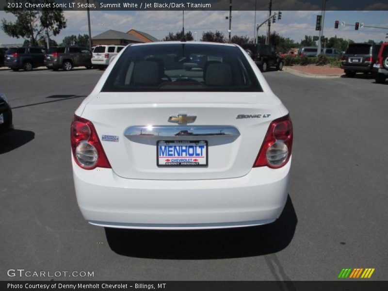 Summit White / Jet Black/Dark Titanium 2012 Chevrolet Sonic LT Sedan