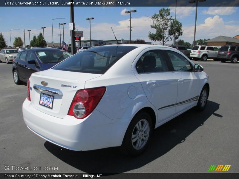 Summit White / Jet Black/Dark Titanium 2012 Chevrolet Sonic LT Sedan