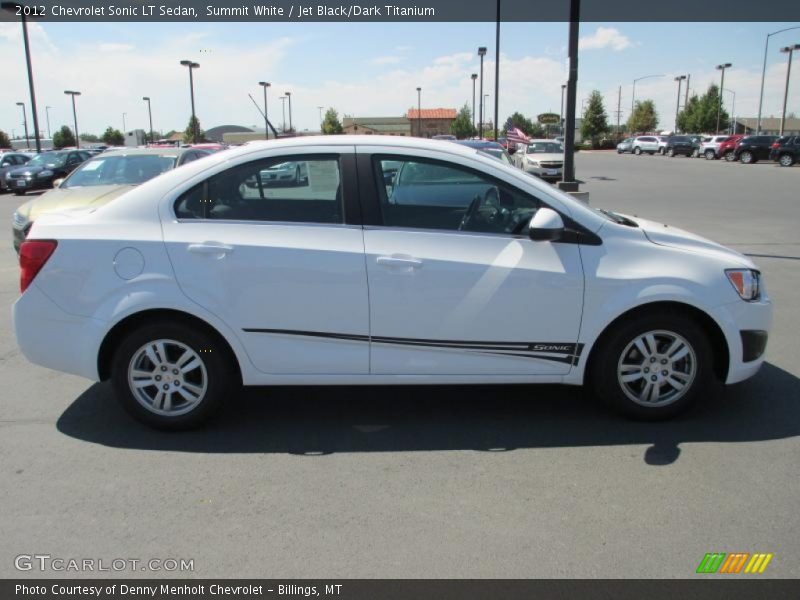 Summit White / Jet Black/Dark Titanium 2012 Chevrolet Sonic LT Sedan