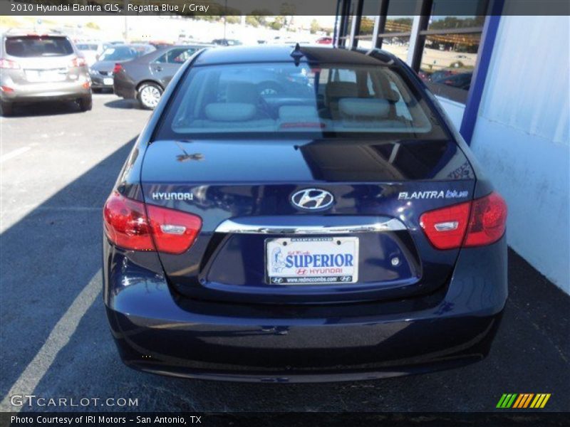 Regatta Blue / Gray 2010 Hyundai Elantra GLS