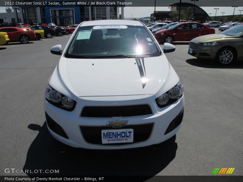 Summit White / Jet Black/Dark Titanium 2012 Chevrolet Sonic LT Sedan