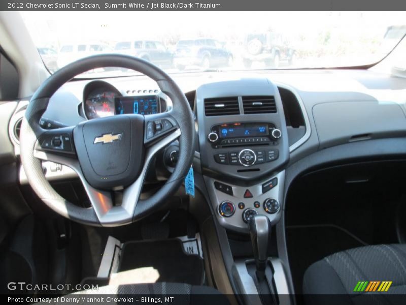 Summit White / Jet Black/Dark Titanium 2012 Chevrolet Sonic LT Sedan