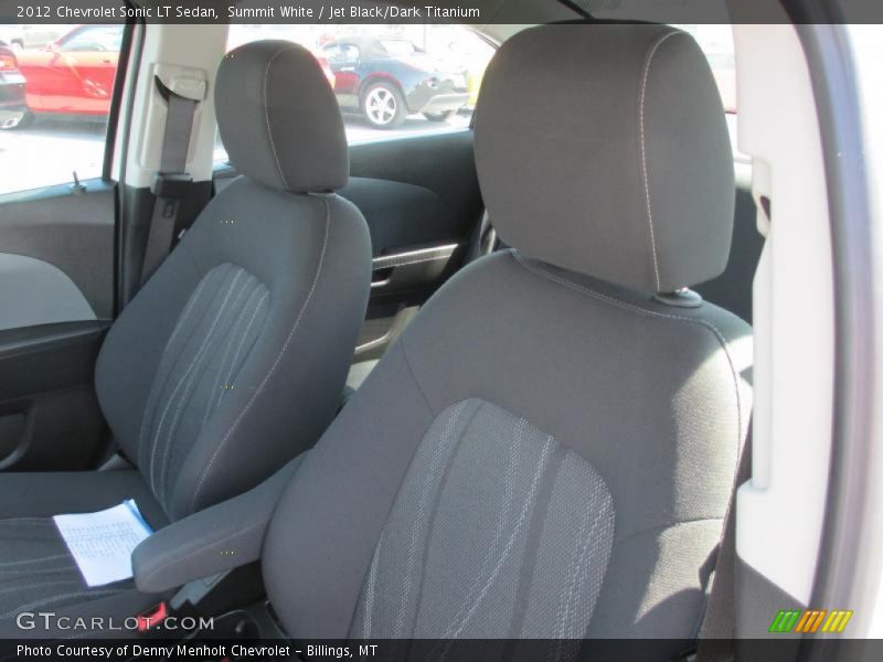 Summit White / Jet Black/Dark Titanium 2012 Chevrolet Sonic LT Sedan