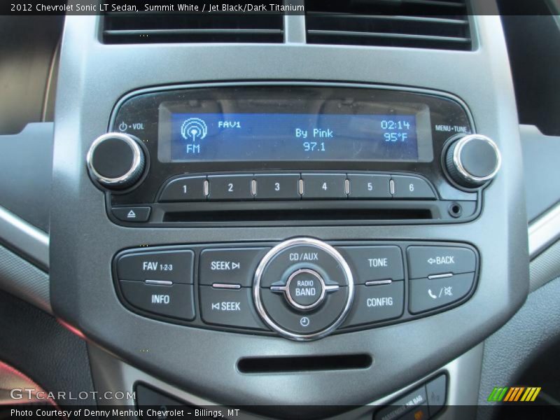 Summit White / Jet Black/Dark Titanium 2012 Chevrolet Sonic LT Sedan