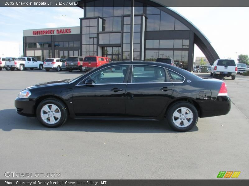 Black / Gray 2009 Chevrolet Impala LT