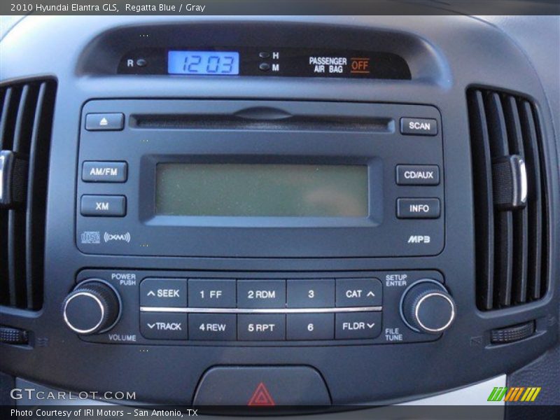 Regatta Blue / Gray 2010 Hyundai Elantra GLS