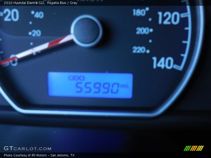 Regatta Blue / Gray 2010 Hyundai Elantra GLS