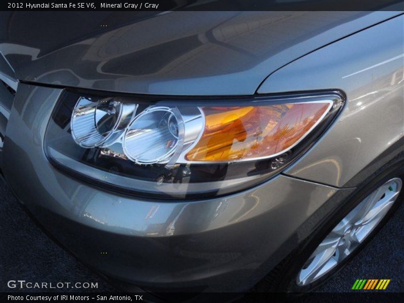 Mineral Gray / Gray 2012 Hyundai Santa Fe SE V6