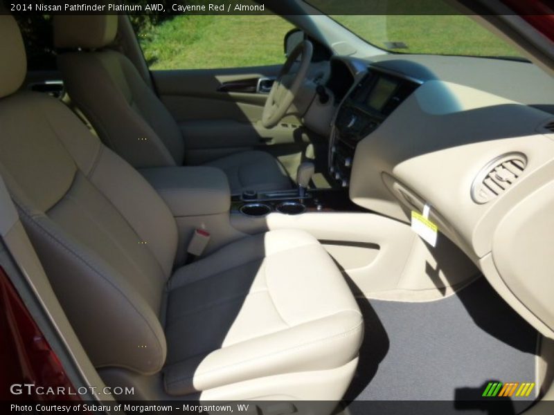 Cayenne Red / Almond 2014 Nissan Pathfinder Platinum AWD