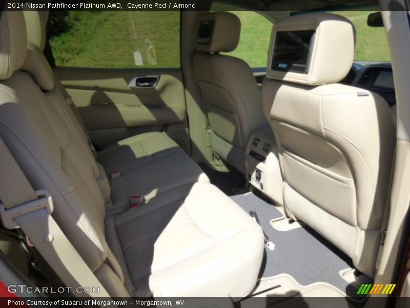 Cayenne Red / Almond 2014 Nissan Pathfinder Platinum AWD