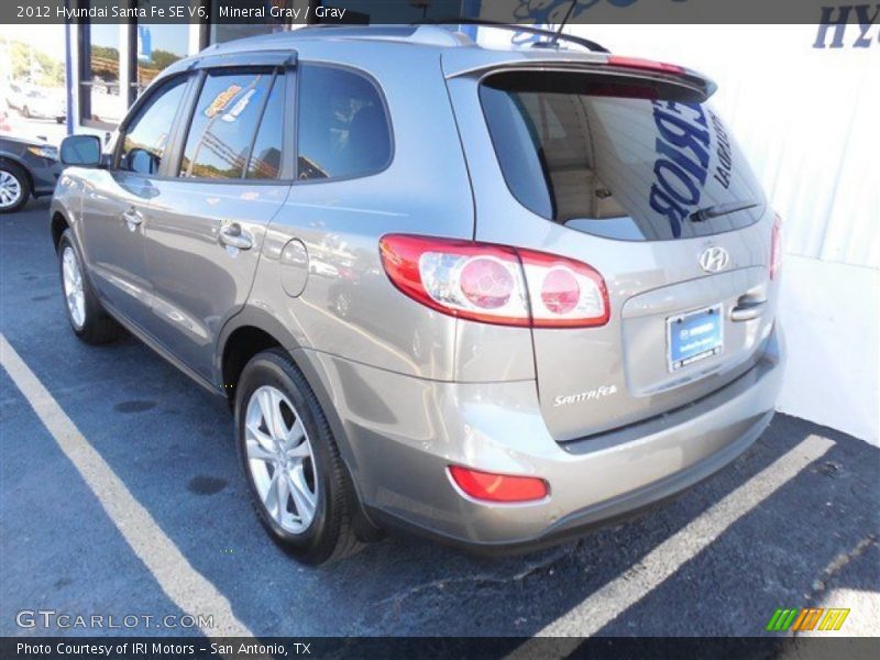 Mineral Gray / Gray 2012 Hyundai Santa Fe SE V6