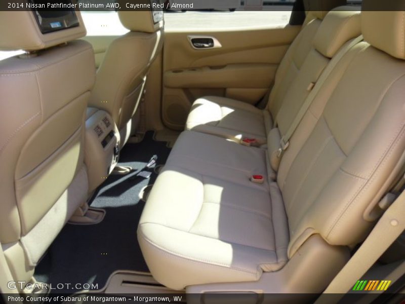Cayenne Red / Almond 2014 Nissan Pathfinder Platinum AWD