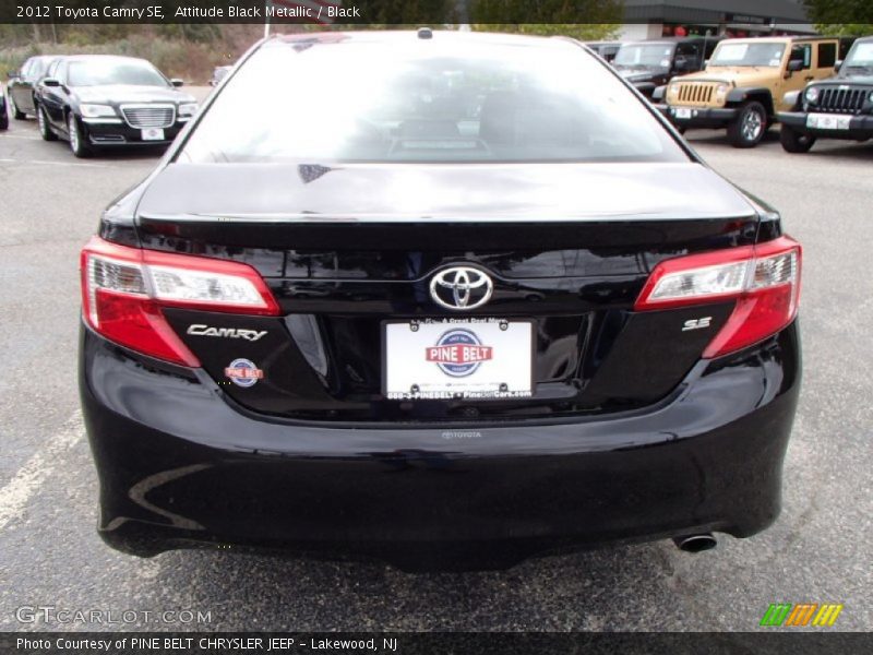 Attitude Black Metallic / Black 2012 Toyota Camry SE