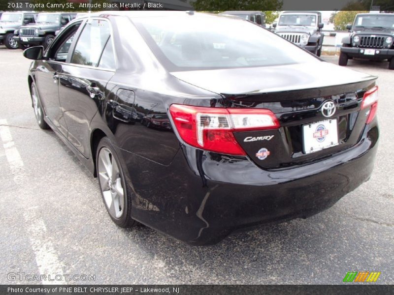 Attitude Black Metallic / Black 2012 Toyota Camry SE