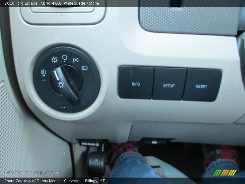 White Suede / Stone 2010 Ford Escape Hybrid 4WD