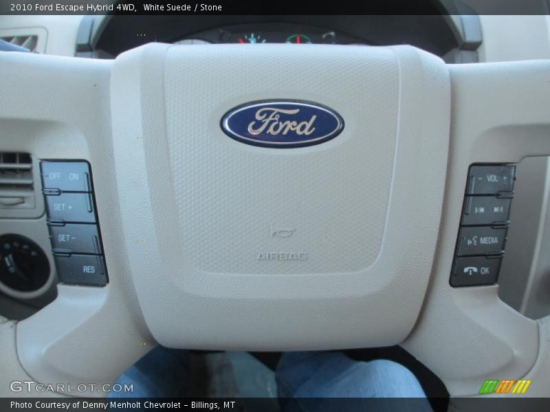 White Suede / Stone 2010 Ford Escape Hybrid 4WD