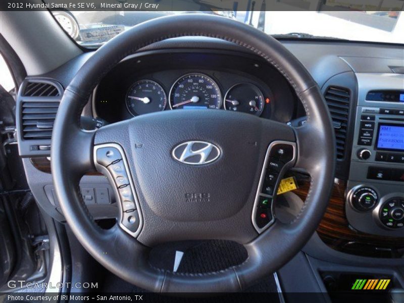 Mineral Gray / Gray 2012 Hyundai Santa Fe SE V6