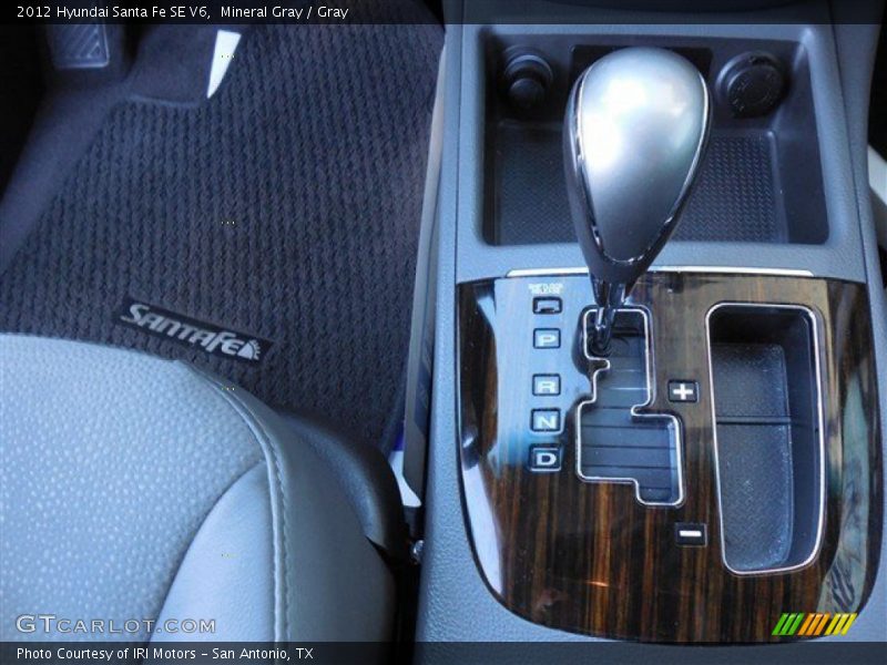 Mineral Gray / Gray 2012 Hyundai Santa Fe SE V6